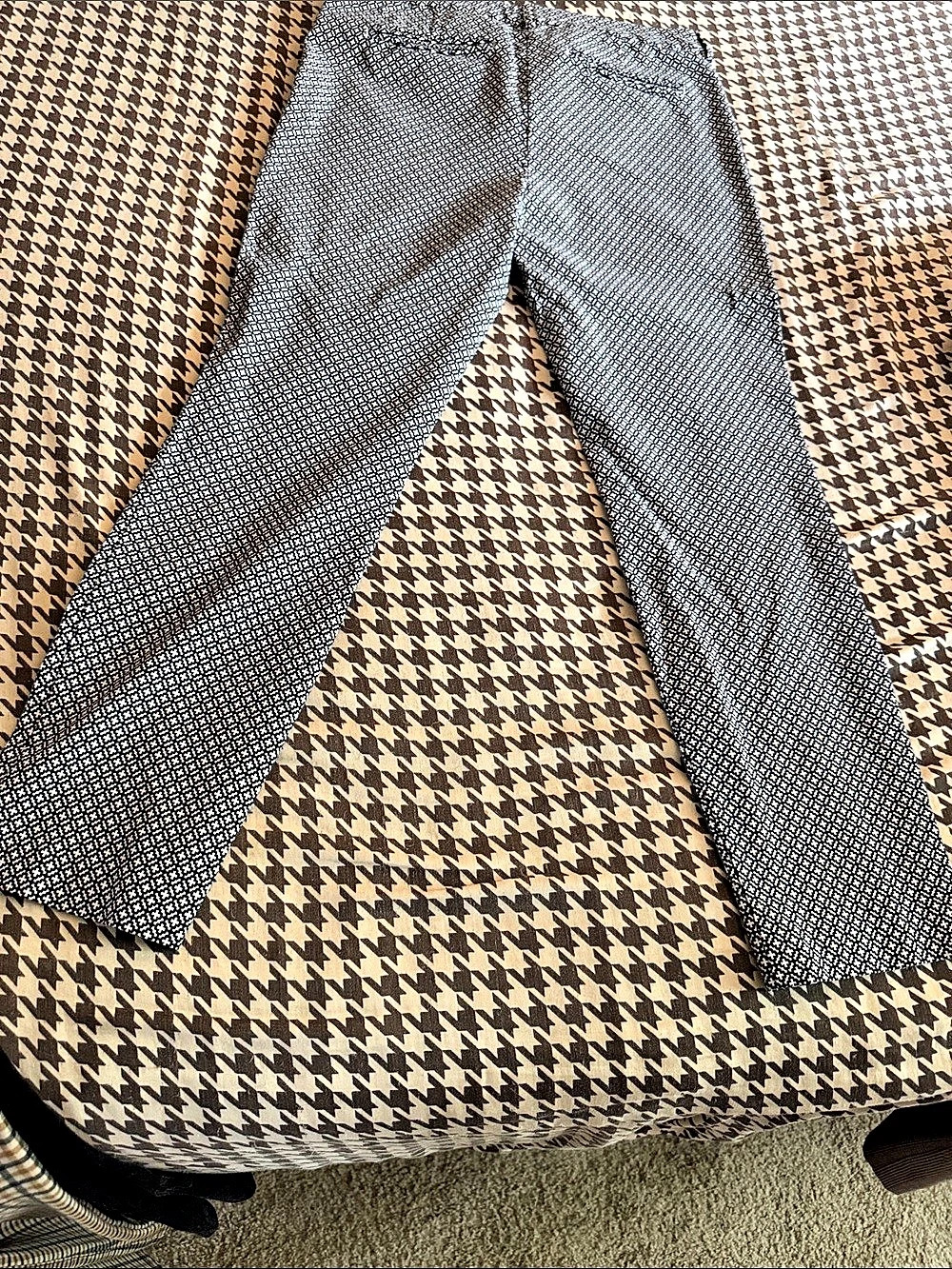 Cynthia Rowley Geometric Flare Pants in Black & White Size 8